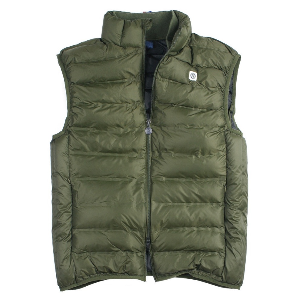 Men's Olive Green Puffer Vest